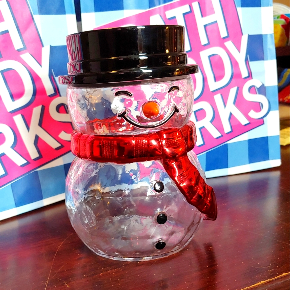 BBW Single Wick Snowman Candle Holder!